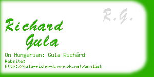 richard gula business card
