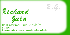 richard gula business card